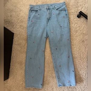 Old Navy OG Loose Straight Jeans. Light wash, size 16